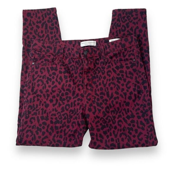Social Standard by Sanctuary Animal Print Pants Sz 10 - Picture 11 of 11